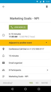 Календарь BlackBerry 2.2535.2. Скриншот 2