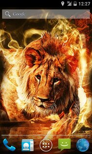 Fire Lion Live Wallpaper — 1.1. Скриншот 1