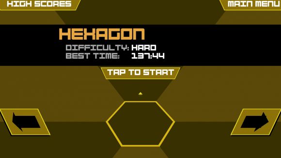 Рекорды в игре Super Hexagon
