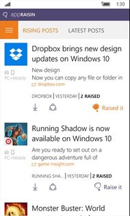 AppRaisin. Скриншот 1