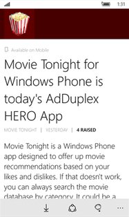 AppRaisin. Скриншот 2