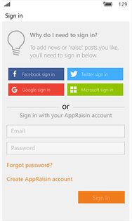 AppRaisin. Скриншот 3