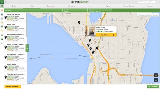 TripAdvisor. Скриншот 3