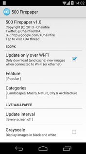 500 Firepaper 3.00. Скриншот 1