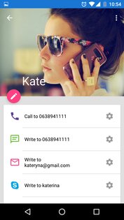 Виджет Контактов 7.2.3. Скриншот 4