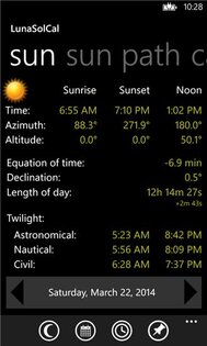 LunaSolCal. Скриншот 2