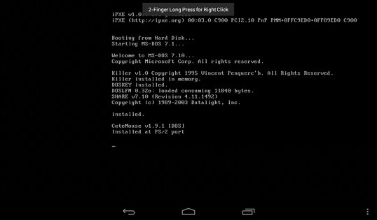 Limbo PC Emulator QEMU 0.9.8. Скриншот 1