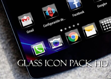 Glass NOVA/APEX/ADW Theme HD 1.6.3. Скриншот 1