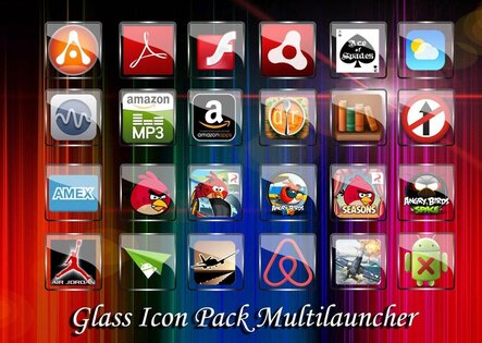 Glass NOVA/APEX/ADW Theme HD 1.6.3. Скриншот 2