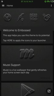 Embossed — Icon Pack 1.8. Скриншот 1