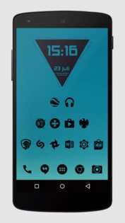 Zwart – Black Icon Pack 25.0.4. Скриншот 1