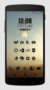 Zwart – Black Icon Pack 25.0.4. Скриншот 2
