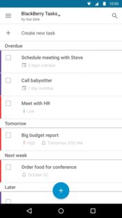 Задачи от BlackBerry 2.2535.2. Скриншот 3