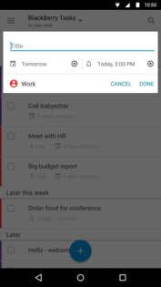 Задачи от BlackBerry 2.2535.2. Скриншот 4