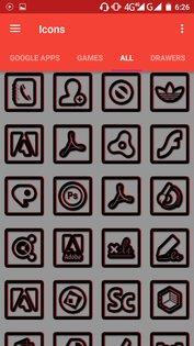 Patti Bills DarkRed Icon Pack 1.0. Скриншот 2