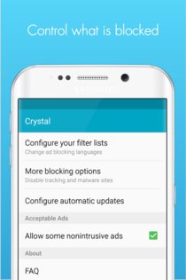 Crystal Adblock для Samsung Internet 2.6.8. Скриншот 5