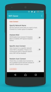 WiFi Saver 3.0. Скриншот 2