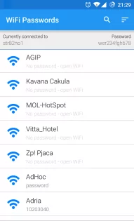 WiFi Passwords 1.5.0. Скриншот 1