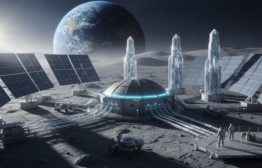 «Роскосмос» хочет создать электростанцию на Луне: срок — до 2036 года