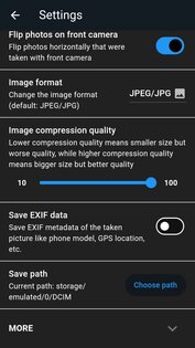 Libre Camera 2.0.0. Скриншот 4
