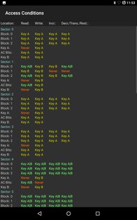 MIFARE Classic Tool 4.2.3. Скриншот 12