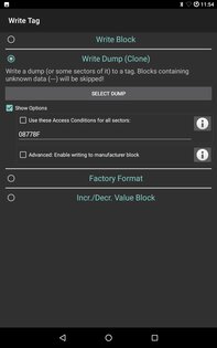 MIFARE Classic Tool 4.2.3. Скриншот 13