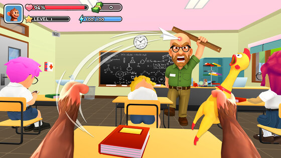 Monkey Student School Prank 1.0.3. Скриншот 1