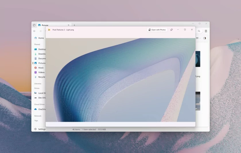 Популярный менеджер файлов Files для Windows 11 получил интеграцию с утилитой PowerToys Peek