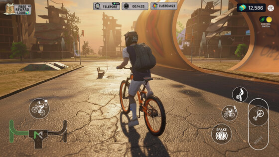Bicycle Adventure Game: Go Up 1.1. Скриншот 4
