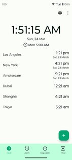Fossify Clock 1.5.0. Скриншот 1