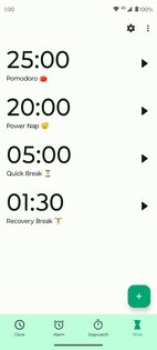 Fossify Clock 1.5.0. Скриншот 3