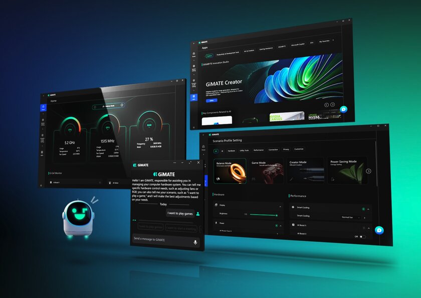 Новая версия GiMATE и тонкие геймерские ИИ-ноутбуки: что GIGABYTE показала на CES 2026