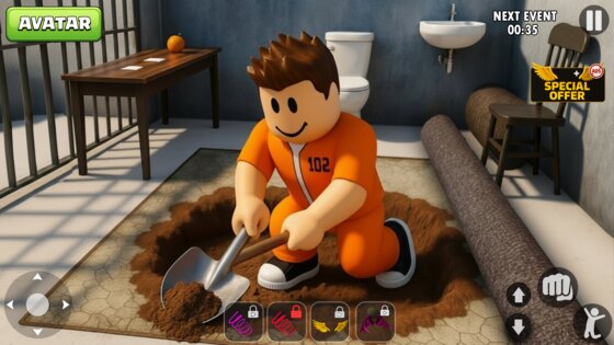 Prison Escape: Parkour Obby 3D 1.8. Скриншот 5