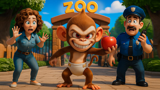 I Am Prankster Monkey Zoo 1.4. Скриншот 21