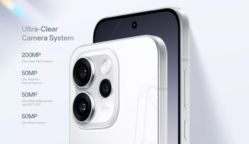 Представлен OPPO Reno15 Pro Mini — компактный смартфон с топовыми характеристиками