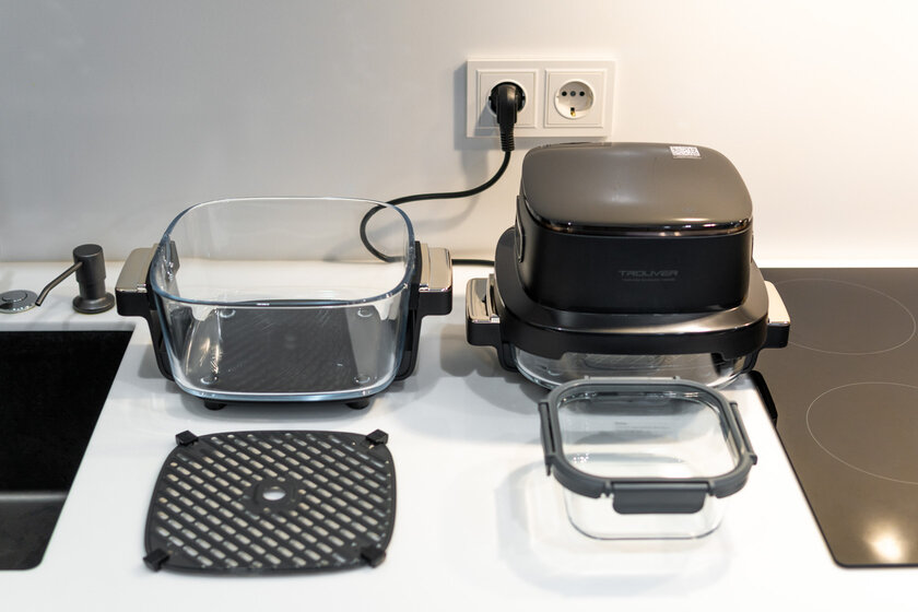 Стекло вместо металла: обзор компактного аэрогриля Trouver AF20 Pro, в котором видна еда — Отзыв спустя два месяца использования. 1
