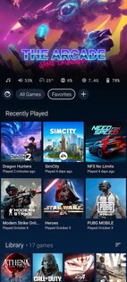 The Arcade — Game Launcher Hub 3.1. Скриншот 1