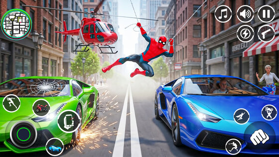 Spider Rope Hero Rescue Game 1.4. Скриншот 1