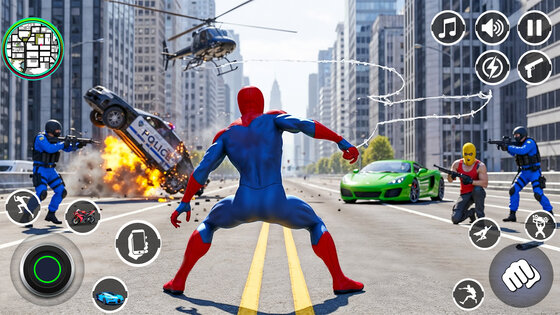 Spider Rope Hero Rescue Game 1.4. Скриншот 5