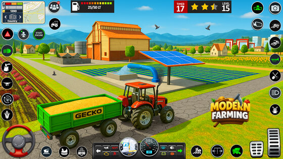 Tractor Farming Driving Simulator 0.8. Скриншот 4