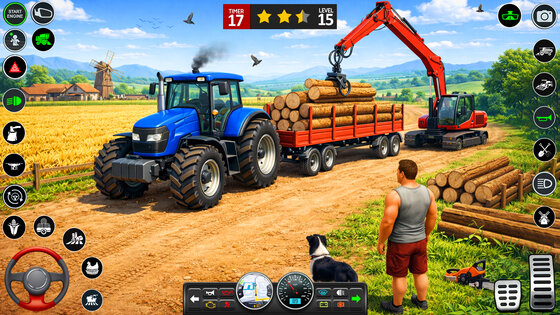 Tractor Farming Driving Simulator 0.8. Скриншот 22