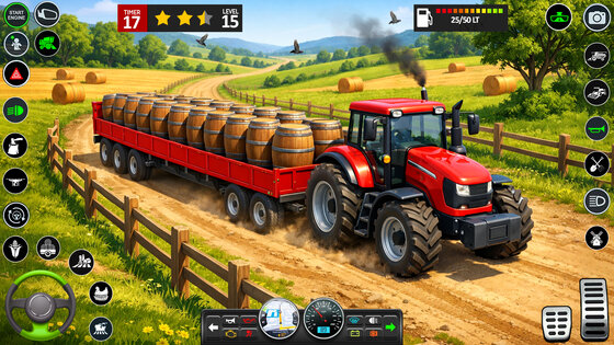 Tractor Farming Driving Simulator 0.8. Скриншот 23