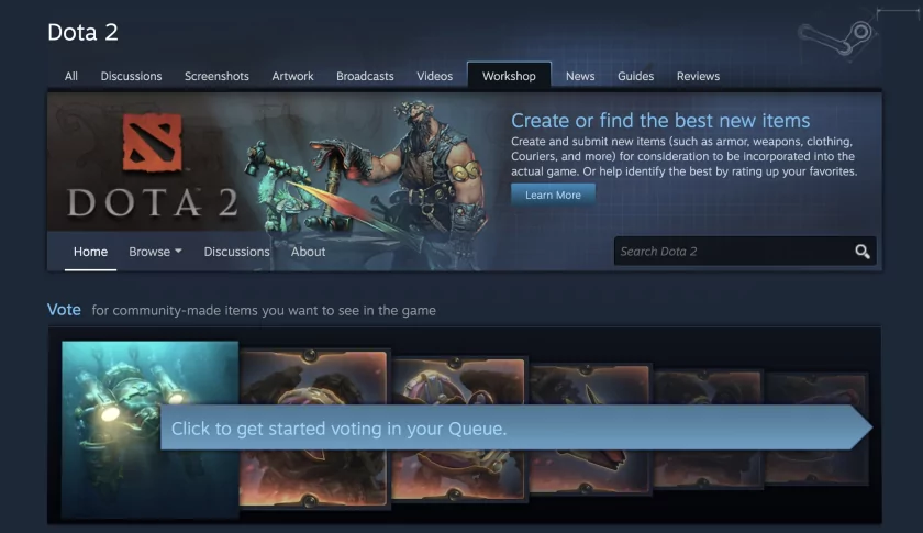 Valve «прокачала» Steam Workshop: появилась возможность управлять версиями модов