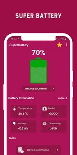 SuperBattery 1.0.64. Скриншот 1