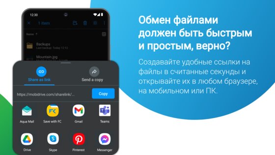 MobiDrive 4.7.11444. Скриншот 7