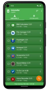 Uninstaller 2.38. Скриншот 1