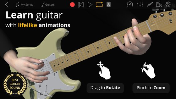 Guitar 3D Studio 1.3.8. Скриншот 1