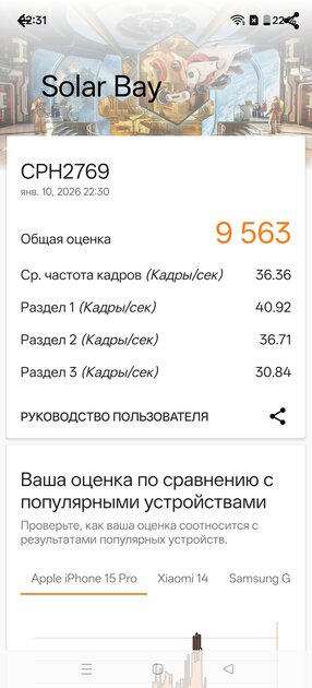 Мощный чип, Android 16 и 7400 мАч: обзор доступного флагмана OnePlus 15R — Производительность и тесты. 12