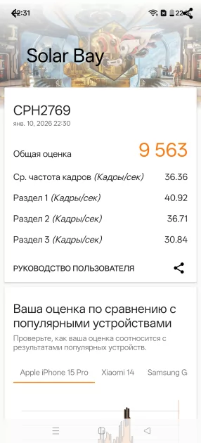 Мощный чип, Android 16 и 7400 мАч: обзор доступного флагмана OnePlus 15R — Производительность и тесты. 12