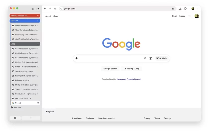 В Chrome Beta появились вертикальные вкладки — больше пространства и меньше хаоса